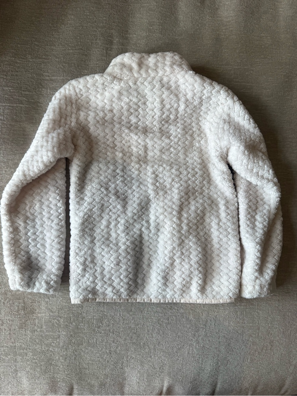 Columbia Girls XXS Cream Sherpa Fleece Full Zip Jacket Cozy Teddy - Picture 4 of 6